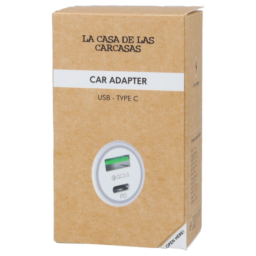 Cargador - Cargador Coche - USB + C