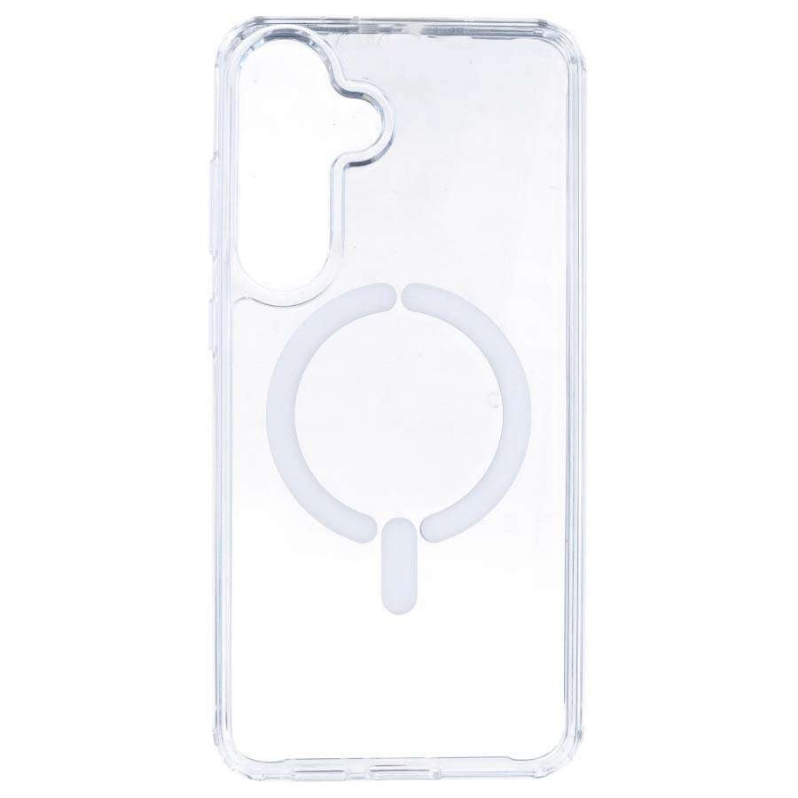 Funda Transparente Logo Compatible con Magsafe para Samsung Galaxy S25 Plus
