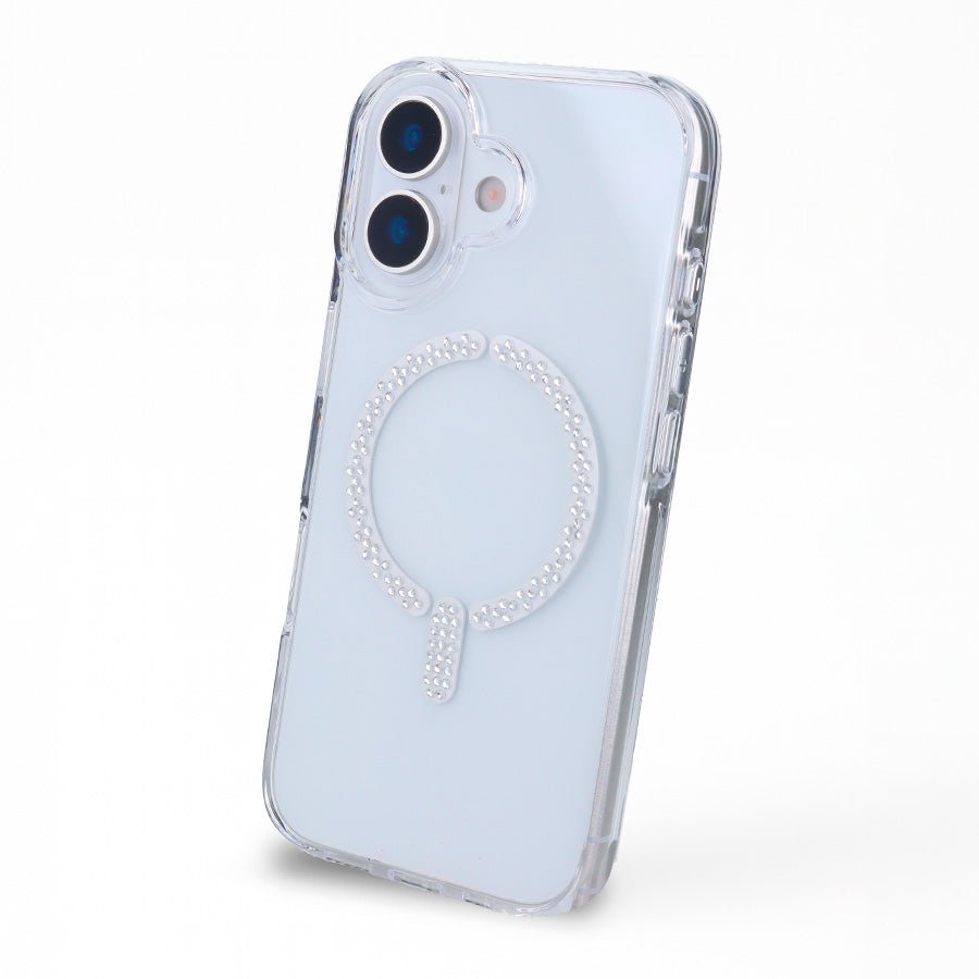 Funda Antiyellow Compatible con MagSafe con Brillantes para iPhone 17